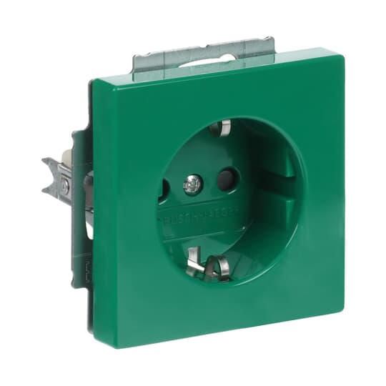 SCHUKO® socket insert Safety Shutter green - Platform 63 – Görsel 3 / 4