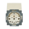 SCHUKO® socket insert with Hinged Lid ivory white - Platform 63