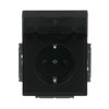 SCHUKO® socket insert Safety Shutter with Hinged Lid anthracite - Platform 63