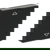 Busch-Jalousiecontrol® II Control element with legend Symbol "arrows" for Venetian blind Single rocker black matt - Platform 63