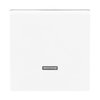 Control Element for Switch/dimmer Single push button with Neon lamp studio white - Platform 63