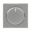 Cover plate for Dimmer Turn button with Neon lamp aluminium silver - Platform 63