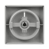 Cover plate for Dimmer Turn button with Neon lamp aluminium silver - Platform 63