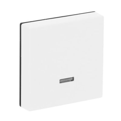 Control Element for Switch/dimmer Single push button with Neon lamp studio white matt - Platform 63