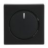 Cover plate for Dimmer Turn button with Neon lamp black matt - Platform 63