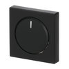 Cover plate for Dimmer Turn button with Neon lamp black matt - Platform 63