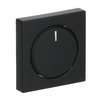 Cover plate for Dimmer Turn button with Neon lamp black matt - Platform 63