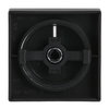 Cover plate for Dimmer Turn button with Neon lamp black matt - Platform 63