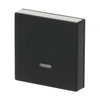 Control Element for Switch/dimmer Single push button with Neon lamp black matt - Platform 63