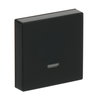 Control Element for Switch/dimmer Single push button with Neon lamp black matt - Platform 63