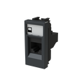 Data outlet Anthracite Polished - Zenit BS