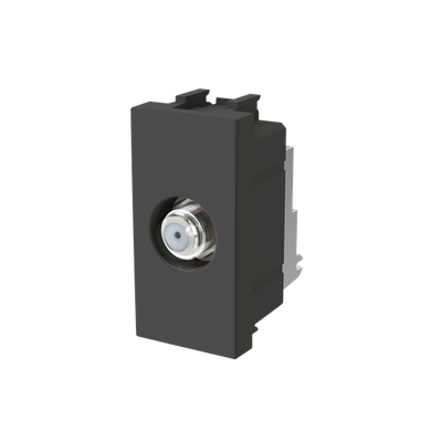 TV/SAT outlet Anthracite Polished - Zenit BS