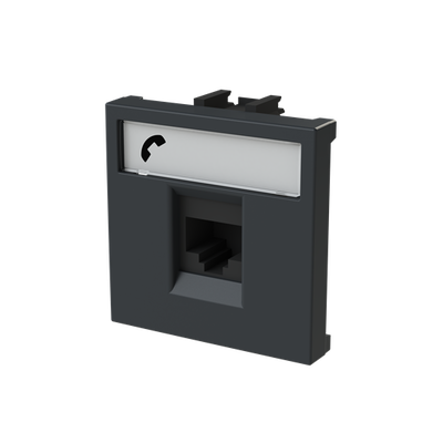 Phone outlet Anthracite Polished - Zenit BS