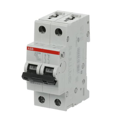 Miniature Circuit Breaker - S200M - 2P - 4 A - D - (AC) 10 kA