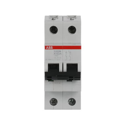 Miniature Circuit Breaker - S200M - 2P - 63 A - K - (AC) 10 kA