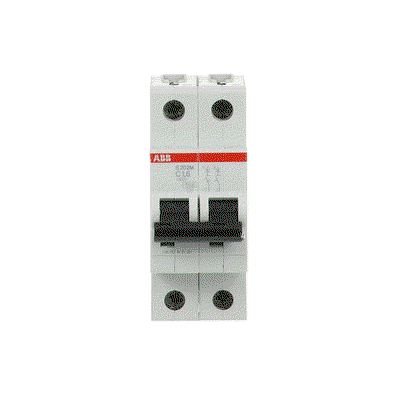 Miniature Circuit Breaker - S200M - 2P - 1.6 A - C - (AC) 10 kA