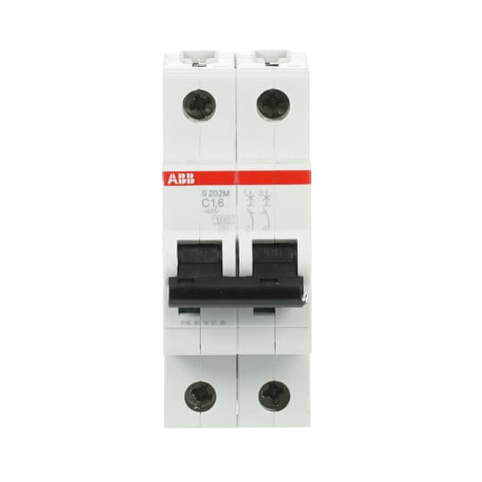 Miniature Circuit Breaker - S200M - 2P - 1.6 A - C - (AC) 10 kA – Image 2 of 3