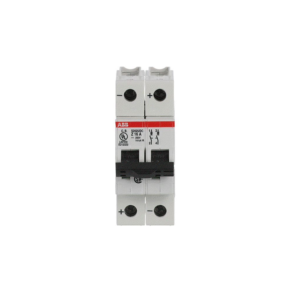 Miniature Circuit Breaker - S200UDC - 2P - 16 A - Z - (230 V AC) 14 kA