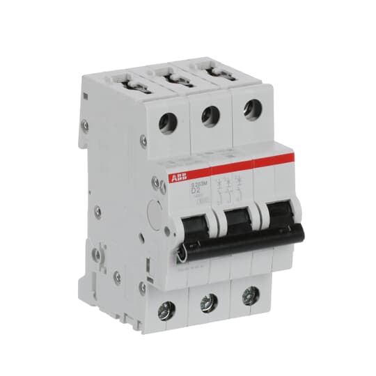 Miniature Circuit Breaker - S200M - 3P - 2 A - D - (AC) 10 kA