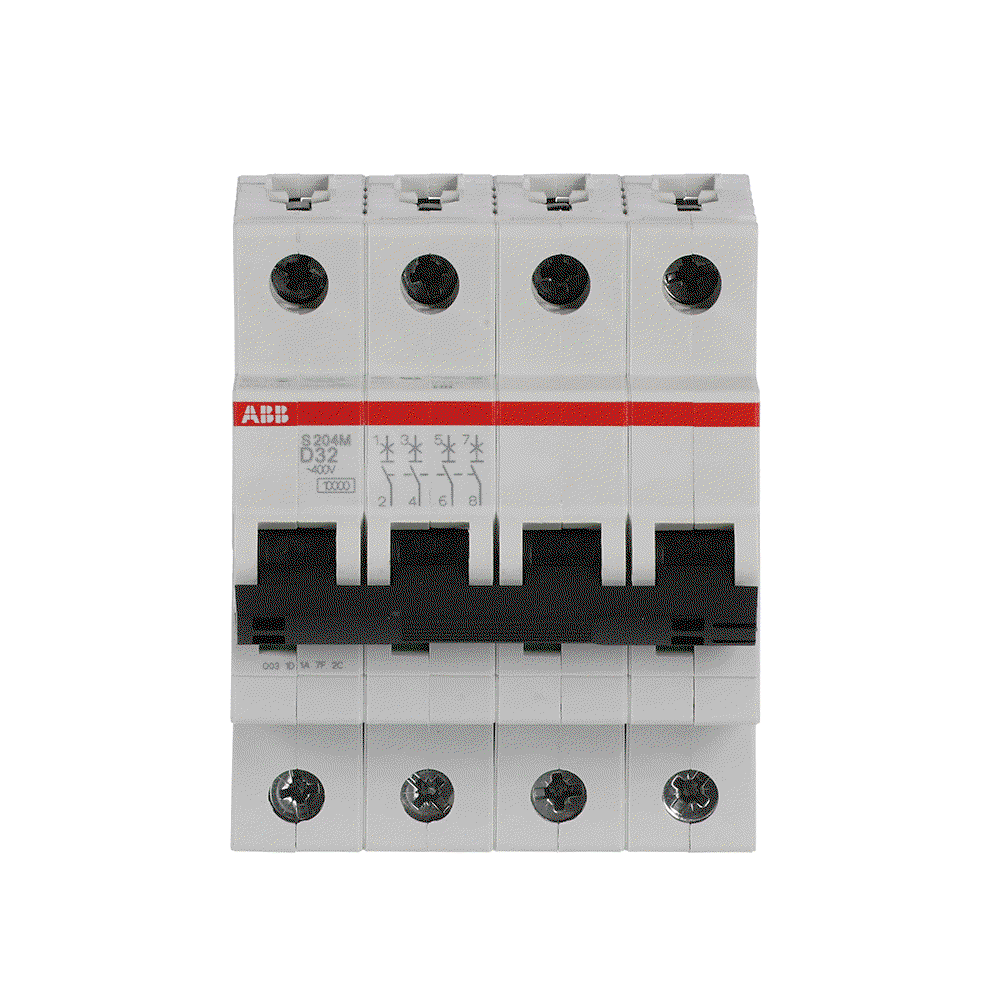 Miniature Circuit Breaker - S200M - 4P - 32 A - D - (AC) 10 kA