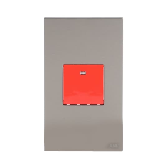 Switch 1-way Double Pole 2-pole switch Stainless steel - Millenium