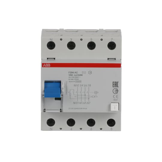 Residual Current Circuit Breaker - 4P - Type AC - 30 mA - 125 A