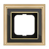 Cover frame 1-gang polished brass anthracite - Busch-Dynasty