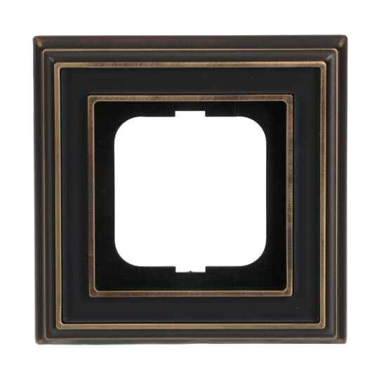 Cover frame 1-gang(s) antique brass anthracite - Busch-Dynasty
