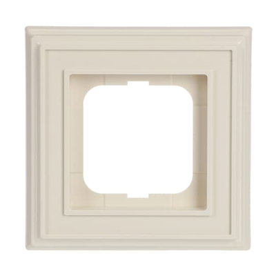 Cover frame 1-gang(s) ivory white - Busch-Dynasty