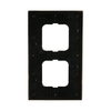 Cover frame 2-gang polished brass anthracite - Busch-Dynasty