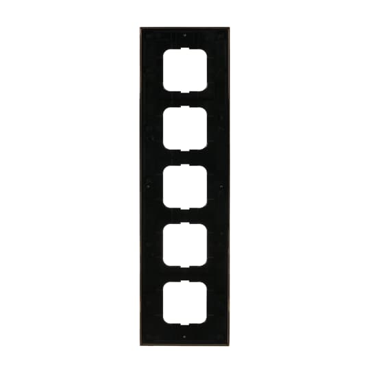 Cover frame 5-gang(s) polished brass decor anthracite - Busch-Dynasty – Görsel 2 / 5