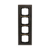 Cover frame 4-gang antique brass anthracite - Busch-Dynasty
