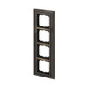 Cover frame 4-gang antique brass anthracite - Busch-Dynasty