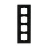 Cover frame 4-gang antique brass anthracite - Busch-Dynasty