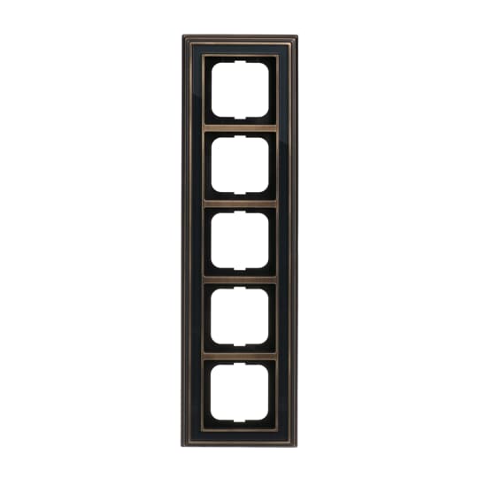 Cover frame 5-gang(s) antique brass anthracite - Busch-Dynasty