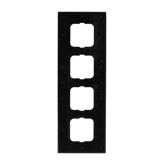 Cover frame 4-gang(s) antique brass decor anthracite - Busch-Dynasty – Görsel 2 / 4