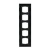 Cover frame 5-gang anthracite - Busch-Dynasty