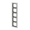 Cover frame 5-gang titanium - Busch-axcent pur