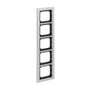 Cover frame 5-gang titanium - Busch-axcent pur