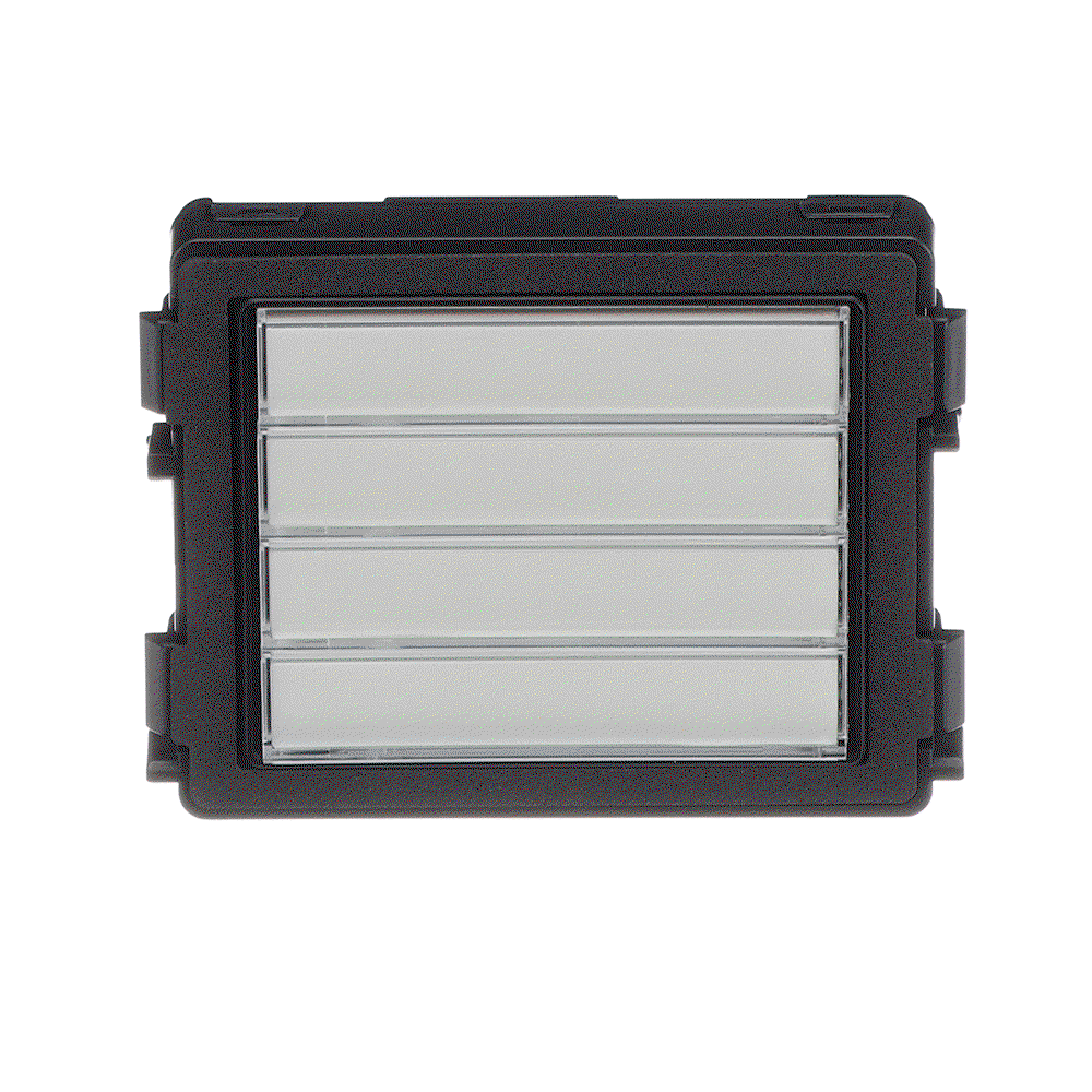 Bar Pushbutton module, 4/8, white