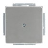 Cover plate for Blind cap 1-gang with Mounting plate stainless steel - Pure Stainless Steel