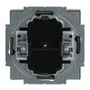 Cover plate for Blind cap 1-gang with Mounting plate stainless steel - Pure Stainless Steel