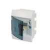 Consumer unit  MISTRAL41F, Hollow wall, 4 modules, 1 row(s), IP41,  Door: Single, Plastic, Transparent, Dimensions: 202 mm x 152 mm x 104 mm