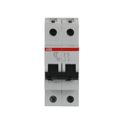 Miniature Circuit Breaker - S200 - 2P - 4 A - B - (400 V AC) 6 kA