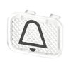 Symbol for rocker with Symbol "bell" transparent