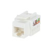Flush Mounted Inserts Keystone 8PP Cat 6 RJ45 8(8) Straight version 1gang white