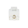 Flush Mounted Inserts Keystone 8PP Cat 6 RJ45 8(8) Straight version 1gang white