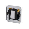 Flush Mounted Inserts Off switch 1-pole for 1 rocker, Neon lamp/Orange 32 A