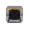 Flush Mounted Inserts Off switch 1-pole for 1 rocker, Neon lamp/Orange 32 A