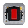 Flush Mounted Inserts Off switch 1-pole for 1 rocker, Neon lamp/Orange 45 A